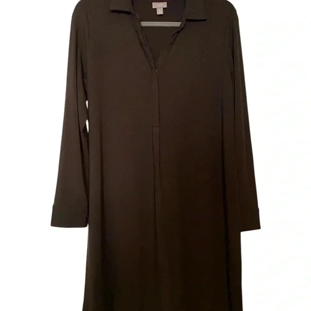 Chocolate brown J Jill dress size medium petite